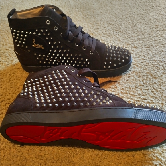 Christian Louboutin Other - Christian Louboutin Louis Orlato Suede Hi-Top Sneaker